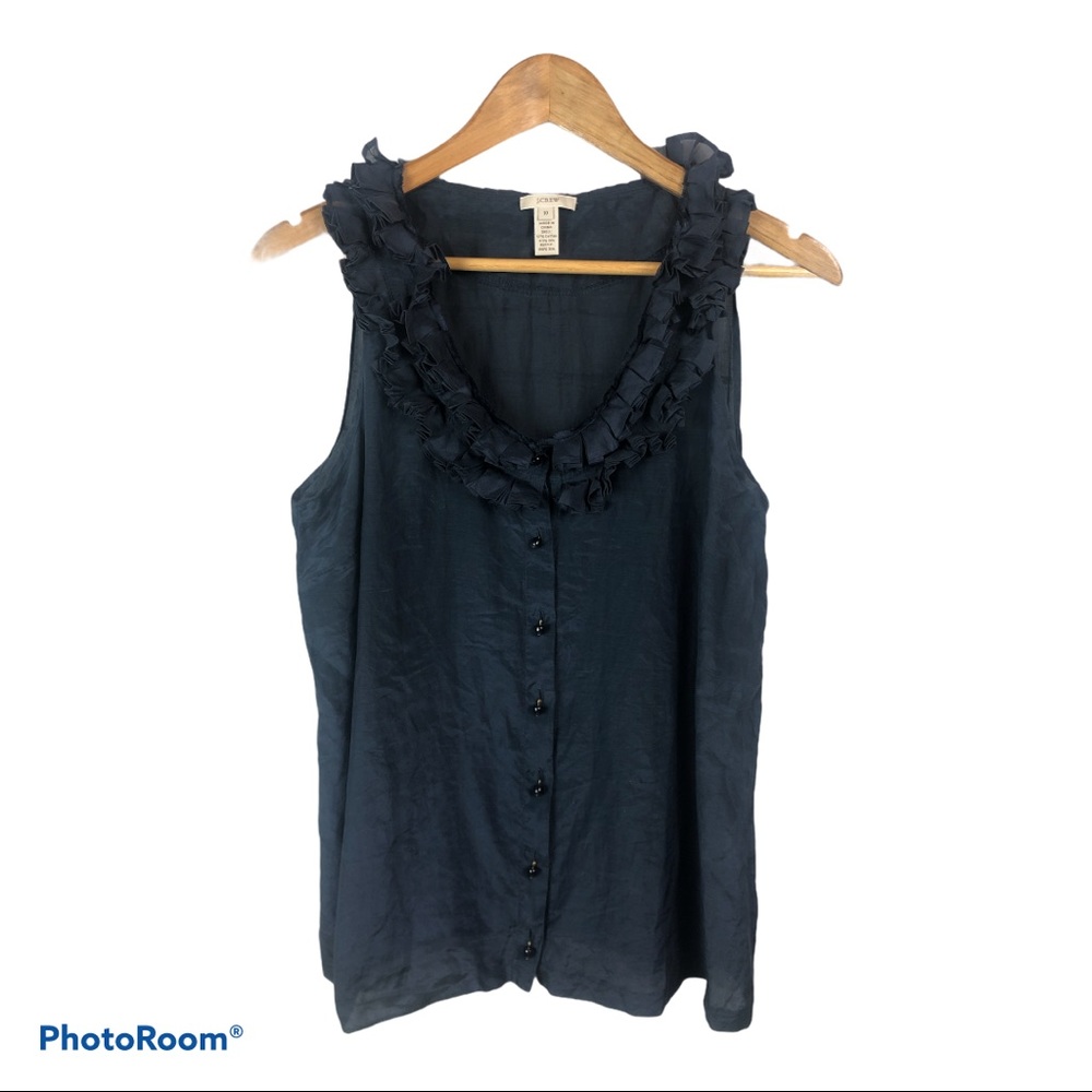 J. Crew ruffle blouse